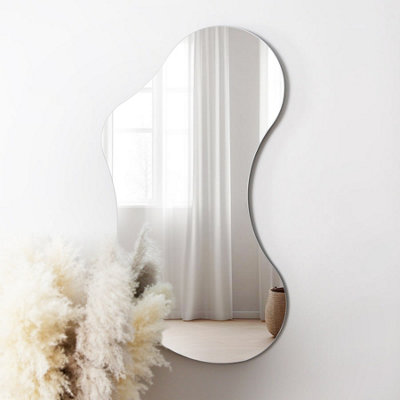 Lesina Large Frameless Pond Mirror For Wall Mounting 120X70Cm from B&Q