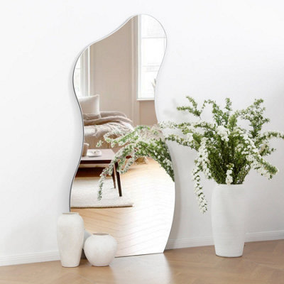 Lesina Large Frameless Pond Mirror In Full Length 170X80Cm from B&Q