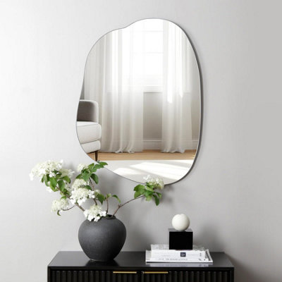 Home Garden Direct Unisex Clear Nemi Frameless Pond Wall Mirror 80X60cm In | : 80X60 Cm - Image 5