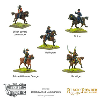 Warlord Games Black Powder Epic Battles: Napoleonic British & Allied CommandersBrand New And Sealed from B&Q