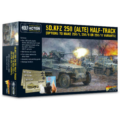 Warlord Games Sd.kfz 250 Alte Half-Track (Inc 250/9 & 250/11 Options)Brand New And Sealed from B&Q