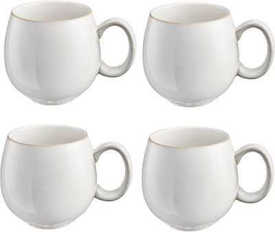 Cooks Professional Nordic Stoneware Set Of 4 Mugs In White