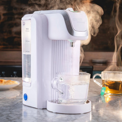 Cooks Professional Digital Hot Water Dispenser Instant Kettle Fast Boil Energy Saving 2600W 2.7L White / Silver White/Silver