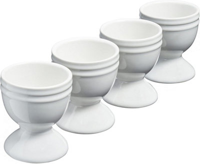 Cooks Professional White 4 Piece Egg Cup Set | - Image 5