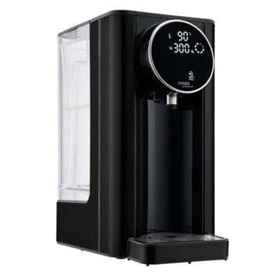 Cooks Professional Instant Hot Water Dispenser Boiler Kettle Fast Boil Machine 2600W 2.7L Black