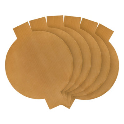 B&Q -  Set Of 6 Non-Stick Pizza Oven Stone Liners With HandlesReusable Baking Sheets For Pizza Machines & Ovens