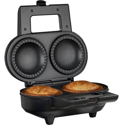Cooks Professional Deep Fill Pie Maker With Crimping EdgePastry CutterSpatula & Non-Stick Edges2-Pie Capacity from B&Q