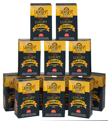 Cooks Professional Unisex White Jersey Luxury Vanilla Ice Cream Mix 1 Litre In | : Size 12 Pack - Image 3