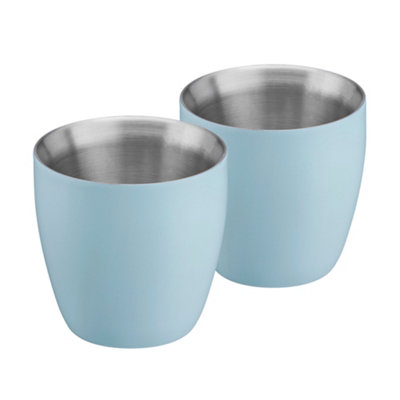 Cooks Professional Blue Insulated Espresso Cups | Pack Of 2 | - Image 5