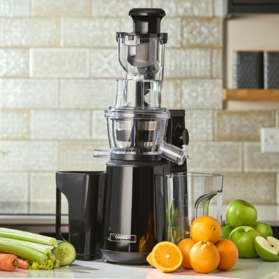 Cooks Professional Slow Masticating JuicerCold Press Fruit & Veg High Yield Juice Extractor from B&Q