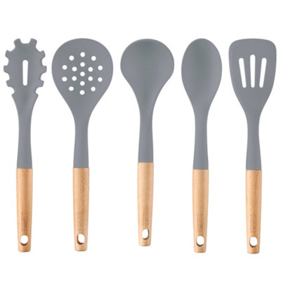 Rackhams Grey 5 Piece Silicone Utensil Set | - Image 4
