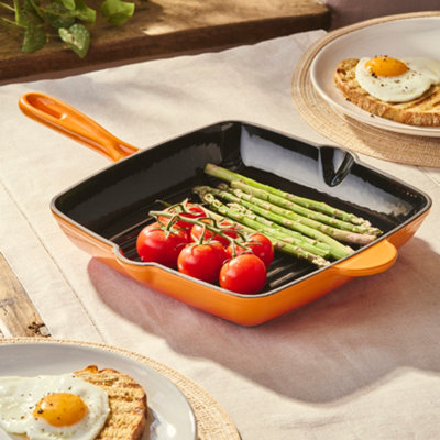 Cooks Professional (Orange) 26Cm Cast Iron Skillet Pan - Image 6