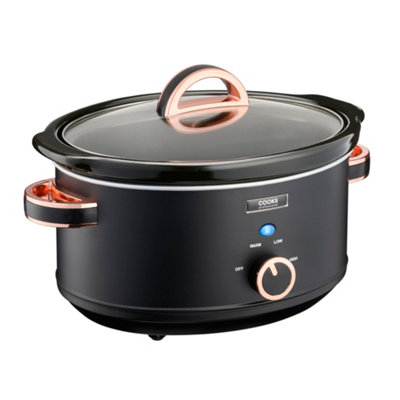 K945 And Rose 3.5L Slow Cooker 200W Black/Gold Cooks Professional - Image 6