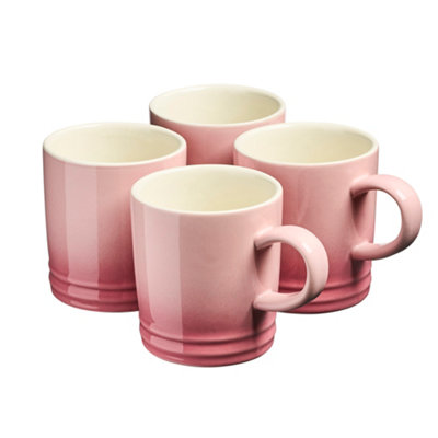 Rackhams Pink 4 Piece Midi Coffee Mug Set | 240Ml | - Image 6