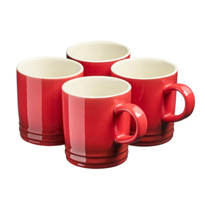 Cooks Professional - Mug Set - 4 Piece - 240ml - Red - Image 6