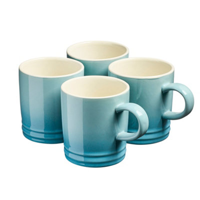 Cooks Professional Unisex Blue 4 Piece Colourful Tea Coffee Stoneware Midi Mug Set 240Ml In - Image 6