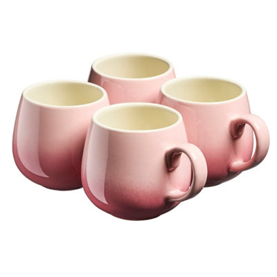 Cooks Professional (Pink) Set Of 4 Stoneware Mugs 350Ml - Image 6