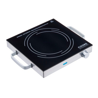 Cooks Professional Unisex Black Single Electric Ceramic Hob Portable Hotplate 2000W In - Image 6