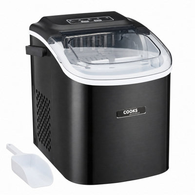 Cooks Professional 1.3L Ice Maker - 12Kg / 24H - Black, Black - Image 4