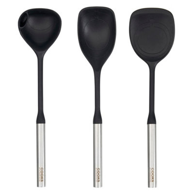 Cooks Professional 3 Piece Silicone Utensil Set With Stainless Steel Handles - Image 6