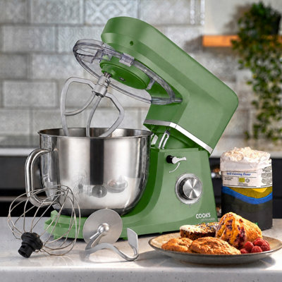 Cooks Professional Green/Silver 7L Stand Mixer | - Image 6