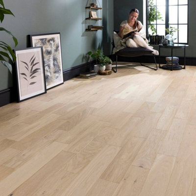  - Manor Bramell Engineered Wood Flooring 18mm X 125mm Nude Brushed Matt Lacquer1.2M²