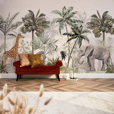 I Love Wallpaper Vintage Explorer Mural (450Cm X 240Cm) from B&Q