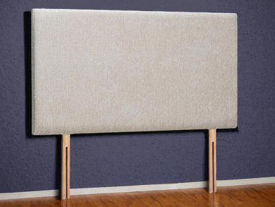  - Livorno Strutted Upholstered Headboard 4Ft Small DoubleNaples Cream