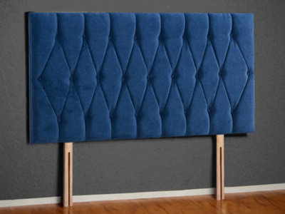  - Matera Strutted Upholstered Headboard 5Ft KingPlush Marine