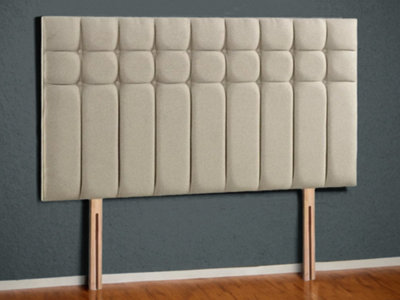  - Amalfi Strutted Upholstered Headboard 5Ft KingPlush Cream