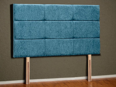 Ravenna Strutted Upholstered Headboard 6Ft Super KingWool Jade