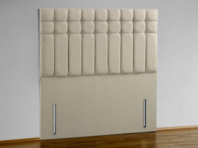  - Amalfi Floor Standing Upholstered Headboard 6Ft Super KingPlush Cream