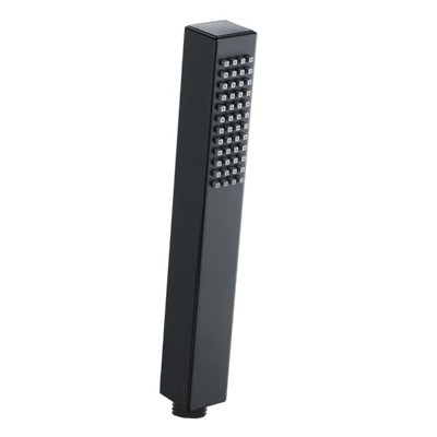 Nes Home Rectangle Handheld Pencil Handset Matte Black from B&Q