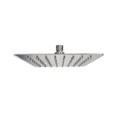 Nes Home Square 200mm Ultra Thin Shower Head from B&Q
