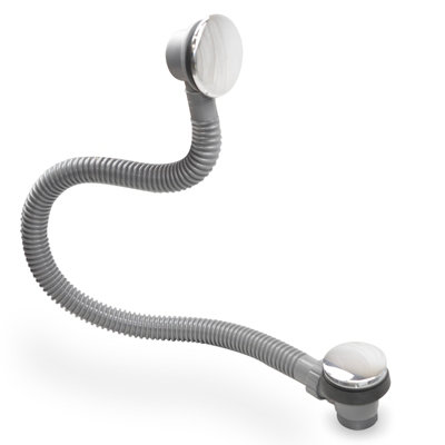 Easy Clean Bath Click Clack Sprung Waste - Overflow 5060920921545 - Image 3