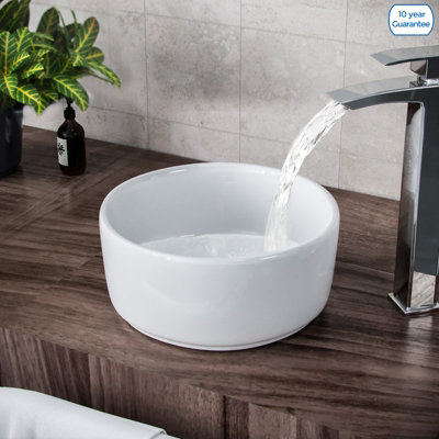 Nes Home Etive 310Mm Cloakroom Round Counter Top Basin Bowl - Image 3