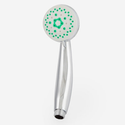 Nes Home Shower 85mm Bathroom Modern 3 Mode Handset Chrome Finish from B&Q