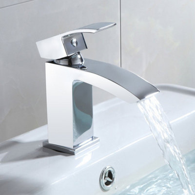 Nes Home Arke Contemporary Basin Sink Chrome Mono Mixer Tap + Waste from B&Q