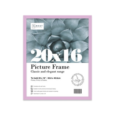 20X16 Lilac Picture Frame (40.6 X 50.8Cm) PosterPhotoArtworkGallery Wall Or Print from B&Q