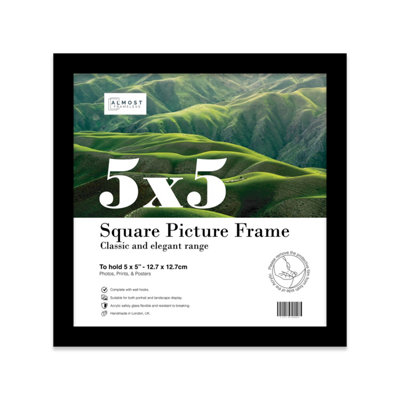 5X5 Black Picture Frame (12.7 X 12.7Cm) PosterPhotoArtworkGallery Wall Or Print from B&Q