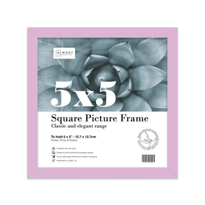 5X5 Lilac Picture Frame (12.7 X 12.7Cm) PosterPhotoArtworkGallery Wall Or Print from B&Q