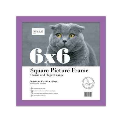 6X6 Purple Picture Frame (15.2 X 15.2Cm) PosterPhotoArtworkGallery Wall Or Print from B&Q
