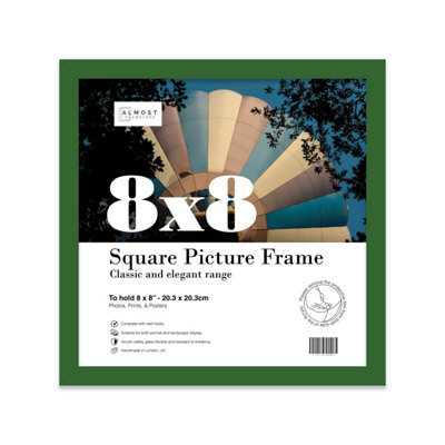 8X8 Green Picture Frame (20.3 X 20.3Cm) PosterPhotoArtworkGallery Wall Or Print from B&Q