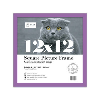 12X12 Purple Picture Frame (30.5 X 30.5Cm) PosterPhotoArtworkGallery Wall Or Print from B&Q