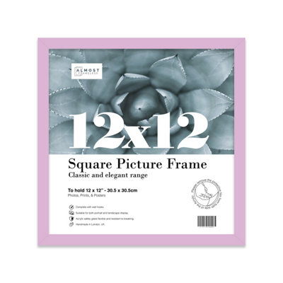 12X12 Lilac Picture Frame (30.5 X 30.5Cm) PosterPhotoArtworkGallery Wall Or Print from B&Q