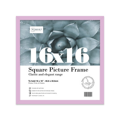 16X16 Lilac Picture Frame (40.6 X 40.6Cm) PosterPhotoArtworkGallery Wall Or Print from B&Q