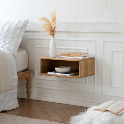MH London Solie Nightstand Blonde Natural Solid Wood Nightstand Bedside Side Table from B&Q