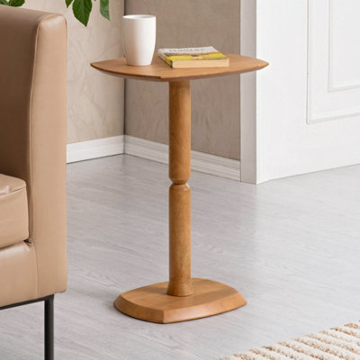 MH London Firma Side Table Solid Wood Bedside Table For Living Room And Bedroom from B&Q