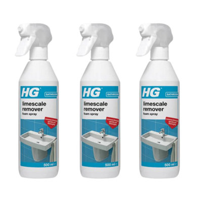 Hg Limescale Remover Foam Spray 500MlTriple Pack For Effortless Cleaning from B&Q