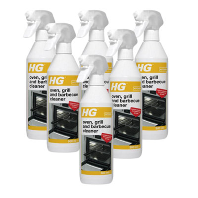 Hg Oven Grill And Barbecue Cleaner 500MlPack Of 6 For Effective Cooking Surface Cleaning from B&Q